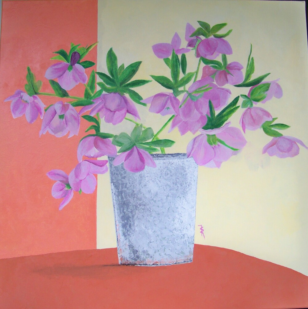 Accueil bouquet de lyas 2ème version 80x80cm acrylique 1,0mo 2023 marysecurinierrochette.site wp resized