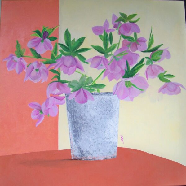bouquet de lyas 2ème version 80x80cm acrylique 1,0mo 2023 marysecurinierrochette.site wp resized
